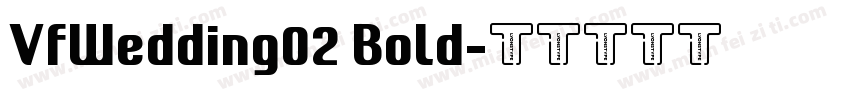 VfWedding02 Bold字体转换